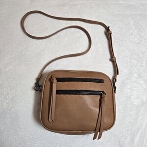 Botkier Chelsea Camera Crossbody Bag Leather Cognac Like New